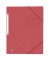 Eckspannmappe TOP FILE+ 400116350, A4 dunkelrot Karton 390g, mit 3 Einschlagklappen