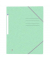 Eckspannmappe TOP FILE+ 400116356, A4 pastellgrün Karton 390g, mit 3 Einschlagklappen