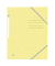 Eckspannmappe TOP FILE+ 400116357, A4 pastellgelb Karton 390g, mit 3 Einschlagklappen