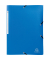 Eckspannmappe Opak 55082E, A4 blau Polypropylen, mit 3 Einschlagklappen