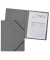 Eckspannmappe 555471E, A4 grau Karton 355g