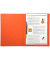 Schnellhefter 39994E, A4, orange, Karton, 355g, Vorderdeckel opak