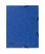 Eckspannmappe 55402E, A4 blau Karton 355g, mit 3 Einschlagklappen