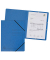 Eckspannmappe 555412E, A4 blau Karton 355g