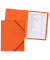 Eckspannmappe 555414E, A4 orange Karton 355g