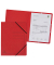 Eckspannmappe Premium-Colorspan-Serie 555415E, A4 rot Karton 355g, f&uuml;r ca. 200 Blatt  (80 g/m&sup2;)