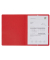 Eckspannmappe 555415E, A4 rot Karton 355g