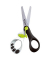 Kinderschere Koopy schwarz, perlweiß, grün M037910