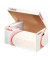 Archivbox 128900, A4, weiß, Wellpappe (RC)