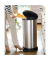 DECOBIN Mülleimer 40,0 l silbermetallic