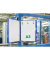 Wand-Sichttafelsystem DIN A3 blau mit 10 St. Sichttafeln