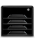 Schubladenbox Smoove Secure schwarz DIN A4 mit 4