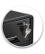 Schubladenbox Smoove Secure schwarz DIN A4 mit 4