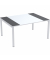 Schreibtisch, 75cm (H), 150x114cm (BxT), rechteckig, anthrazit/weiß / weiß