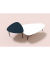 Beistelltisch LAZY, 45cm (H), 60,5x45x50cm (BxT), Trapezform, schwarz / schwarz