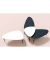 Beistelltisch LAZY, 45cm (H), 60,5x50cm (BxT), Trapezform, wei&szlig; / schwarz