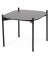 Beistelltisch MEET, 40cm (H), 50x50cm (BxT), quadratisch, schwarz / schwarz
