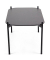 Beistelltisch MEET, 40cm (H), 75x50cm (BxT), rechteckig, schwarz / schwarz