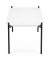 Beistelltisch MEET, 40cm (H), 75x40x50cm (BxT), rechteckig, wei&szlig; / schwarz