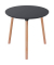 Bistrotisch PALOMBA, 75cm (H), 80x80cm (BxT), rund, schwarz / buche