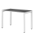 Schreibtisch, 75cm (H), 114x60cm (BxT), rechteckig, anthrazit / weiß