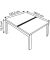 Doppelschreibtisch easyDesk B2P80X120.13.13, 75cm (H), 120x166cm (BxT), rechteckig, weiß / weiß