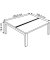 Doppelschreibtisch easyDesk B2P80X160.13.23, 75cm (H), 160x166cm (BxT), rechteckig, buche / weiß