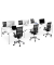 Doppelschreibtisch easyDesk B6P80X160.13.13, 75cm (H), 480x166cm (BxT), rechteckig, weiß / weiß