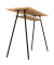 Schreibtisch easyHome LV1, 75cm (H), 100x40cm (BxT), rechteckig, walnuss / schwarz
