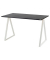Schreibtisch easyHome LV9, 74cm (H), 110x60cm (BxT), rechteckig, schwarz / weiß