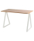 Schreibtisch easyHome LV9, 74cm (H), 110x60cm (BxT), rechteckig, buche / weiß