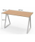 Schreibtisch easyHome LV9, 74cm (H), 110x60cm (BxT), rechteckig, buche / weiß