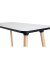 Schreibtisch easyHome HOP, 75cm (H), 100x50cm (BxT), rechteckig, weiß / buche