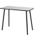 Schreibtisch easyHome HOPM, 75cm (H), 100x50cm (BxT), rechteckig, weiß / schwarz