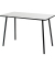 Schreibtisch easyHome HOPM, 75cm (H), 114x60cm (BxT), rechteckig, weiß / schwarz