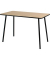 Schreibtisch easyHome HOPM, 75cm (H), 114x60cm (BxT), rechteckig, buche / schwarz