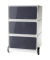 Rollcontainer EasyBox EBGHX3.11 Kunststoff anthrazit/weiß, 3 normale Schubladen