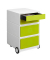 Rollcontainer EasyBox EBGHPH.08 Kunststoff grün/weiß, 4 normale Schubladen