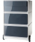 Rollcontainer EasyBox EBGHPH.11 Kunststoff anthrazit/weiß, 4 normale Schubladen