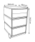 Rollcontainer EasyBox EBGHPH.18 Kunststoff rot/weiß, 4 normale Schubladen