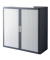 Aktenschrank easy Office E1CT0002300029, Kunststoff/Stahl abschließbar, 2 OH, 110 x 104 x 41,5 cm, grau/anthrazit