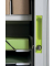 Aktenschrank easy Office E1CT0005300042, Kunststoff/Stahl abschließbar, 2 OH, 110 x 104 x 41,5 cm, grün/weiß