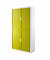Aktenschrank easy Office E2CT0003500062, Kunststoff/Stahl abschließbar, 4 OH, 110 x 204 x 41,5 cm, grün/weiß