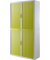 Aktenschrank Rolladenschrank E2CT0005300058 E2CT0005300058, abschlie&szlig;bar, 4 OH, gr&uuml;n/wei&szlig;, 110x204x41,5cm (BxHxT)