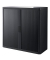Aktenschrank easy Office E1C0006500020, Kunststoff/Stahl abschließbar, 2 OH, 110 x 104 x 41,5 cm, keine Fachböden, schwarz