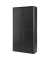 Aktenschrank easy Office E2C0004400005, Kunststoff/Stahl abschließbar, 4 OH, 110 x 204 x 41,5 cm, keine Fachböden, schwarz
