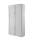 Aktenschrank easy Office E2C0006500012, Kunststoff/Stahl abschließbar, 4 OH, 110 x 204 x 41,5 cm, keine Fachböden, weiß