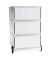 Rollcontainer easyBox EBGHX3.13 Kunststoff weiß, 3 normale Schubladen