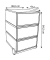 Rollcontainer easyBox EBGHX3.13 Kunststoff weiß, 3 normale Schubladen