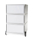 Rollcontainer easyBox EBGHX3.13 Kunststoff weiß, 3 normale Schubladen